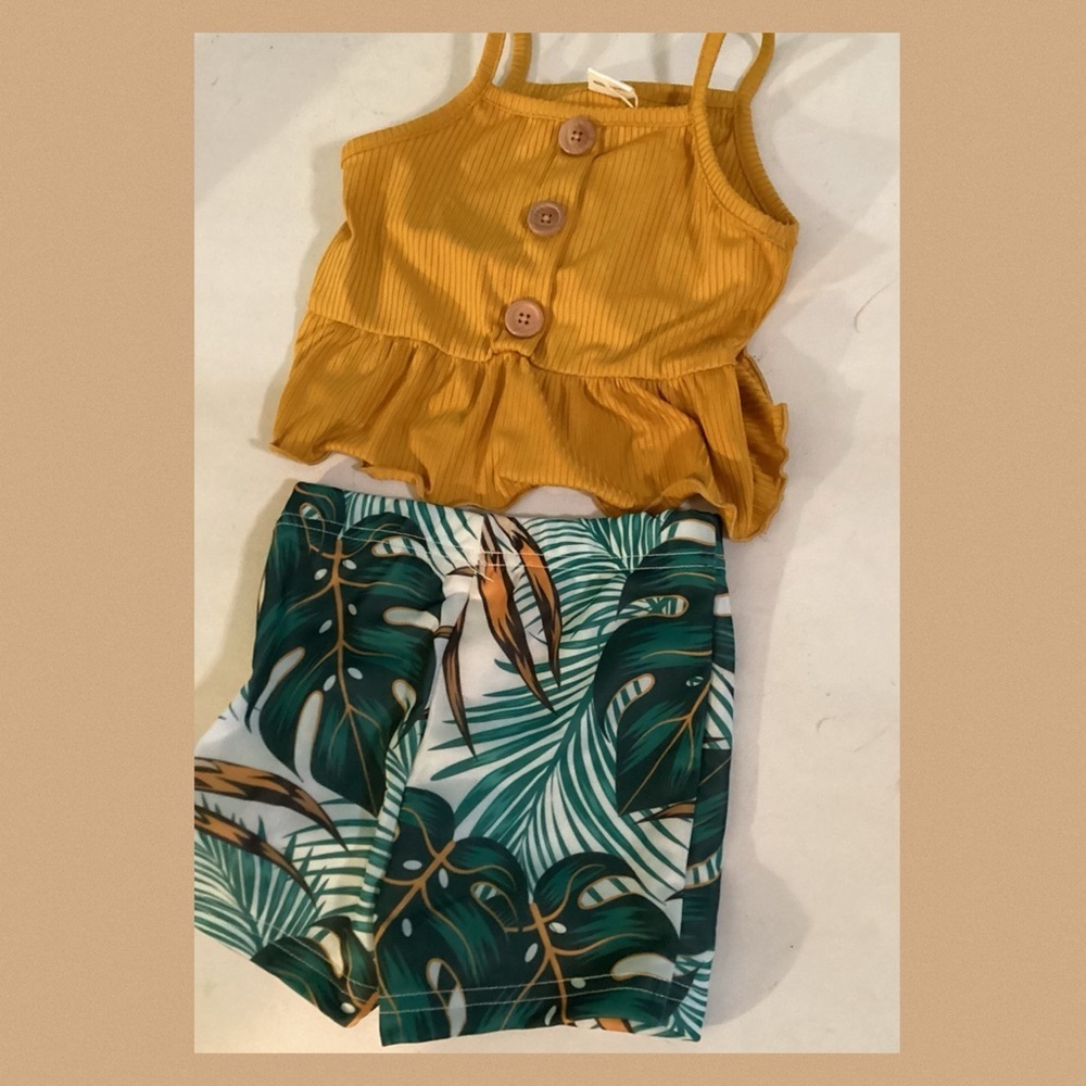 Little girl two piece swimsuit. 10
